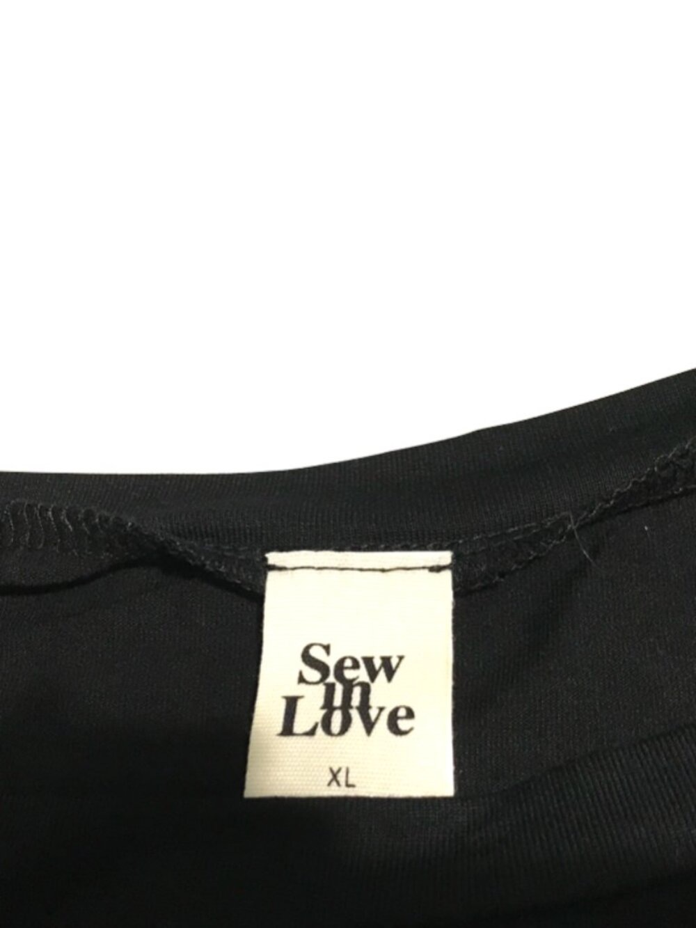 4/$29 Sew In Love womens t-shirt XL Authentic California black relaxed fit tee - Picture 6 of 9
